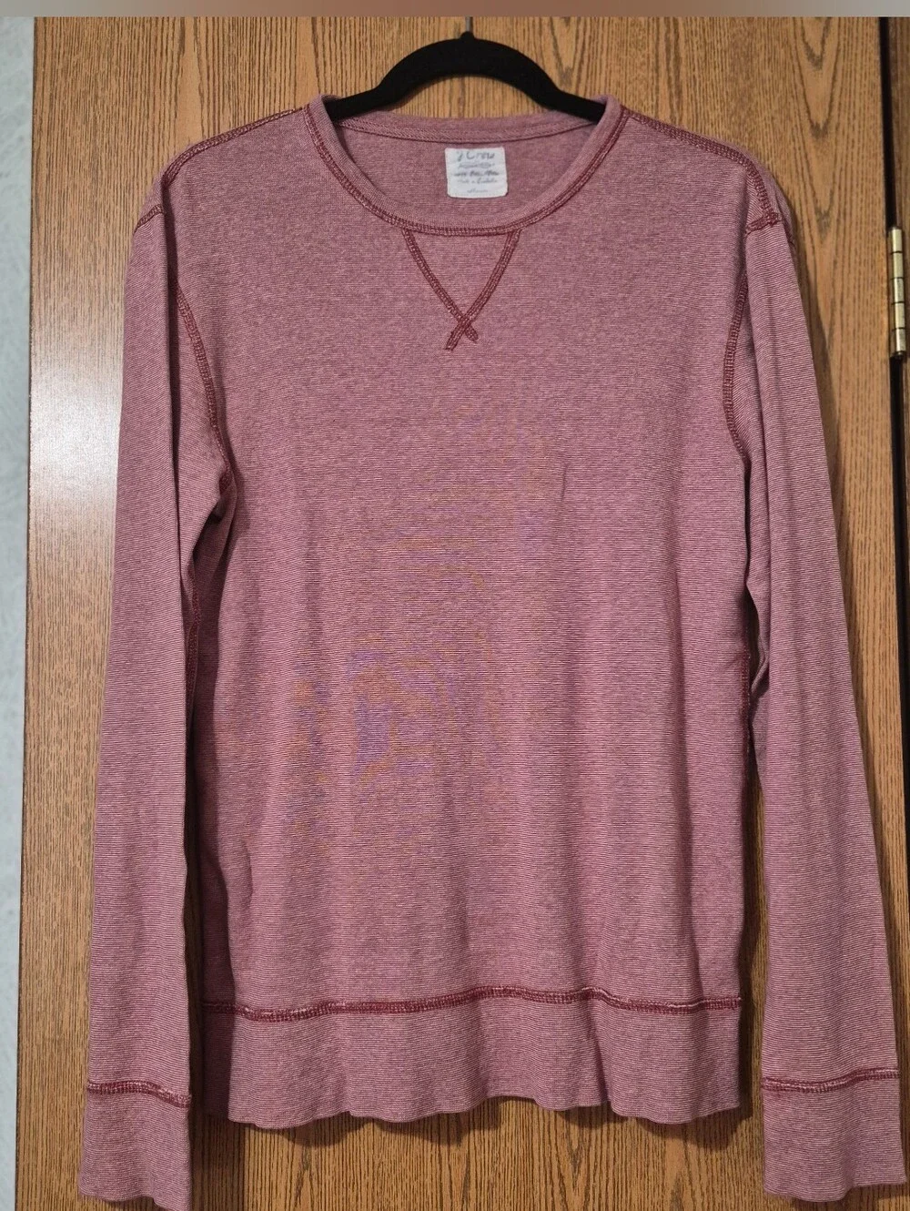 J. Crew Mauve Long Sleeve Crewneck Shirt Size Medium